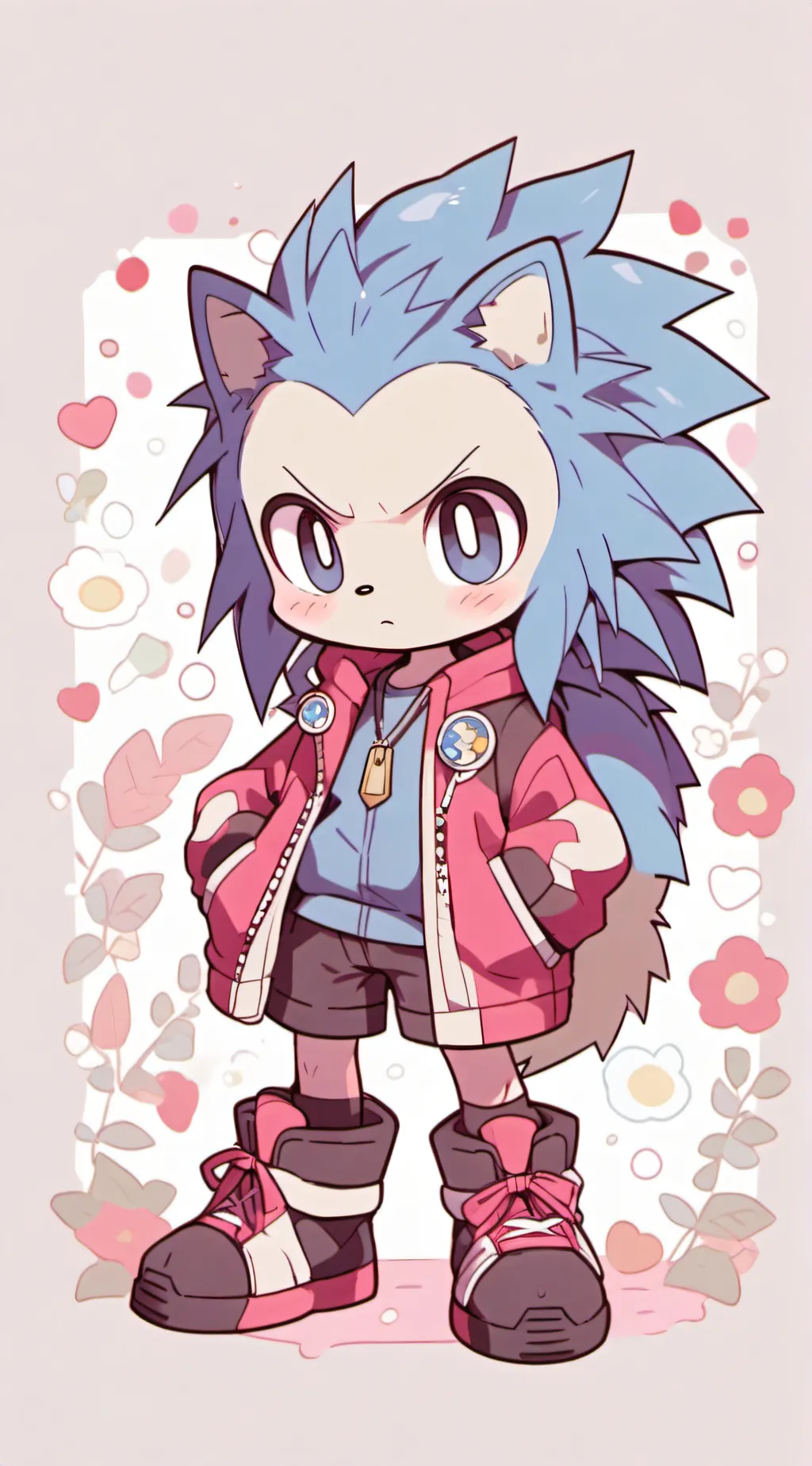 ai character: sonic and friend  background