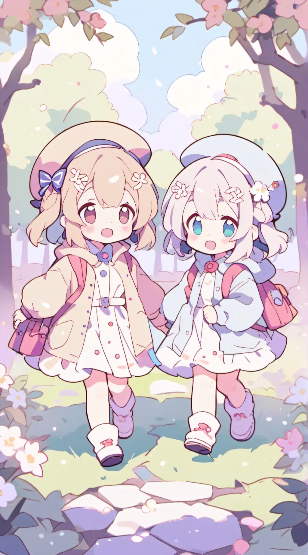 ai character: Daisy and Bella background