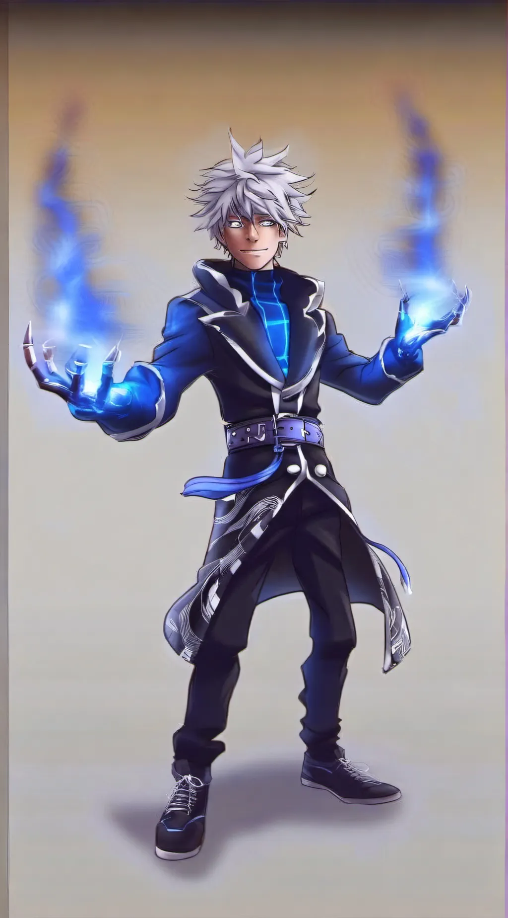 ai character: Hero Dabi. background