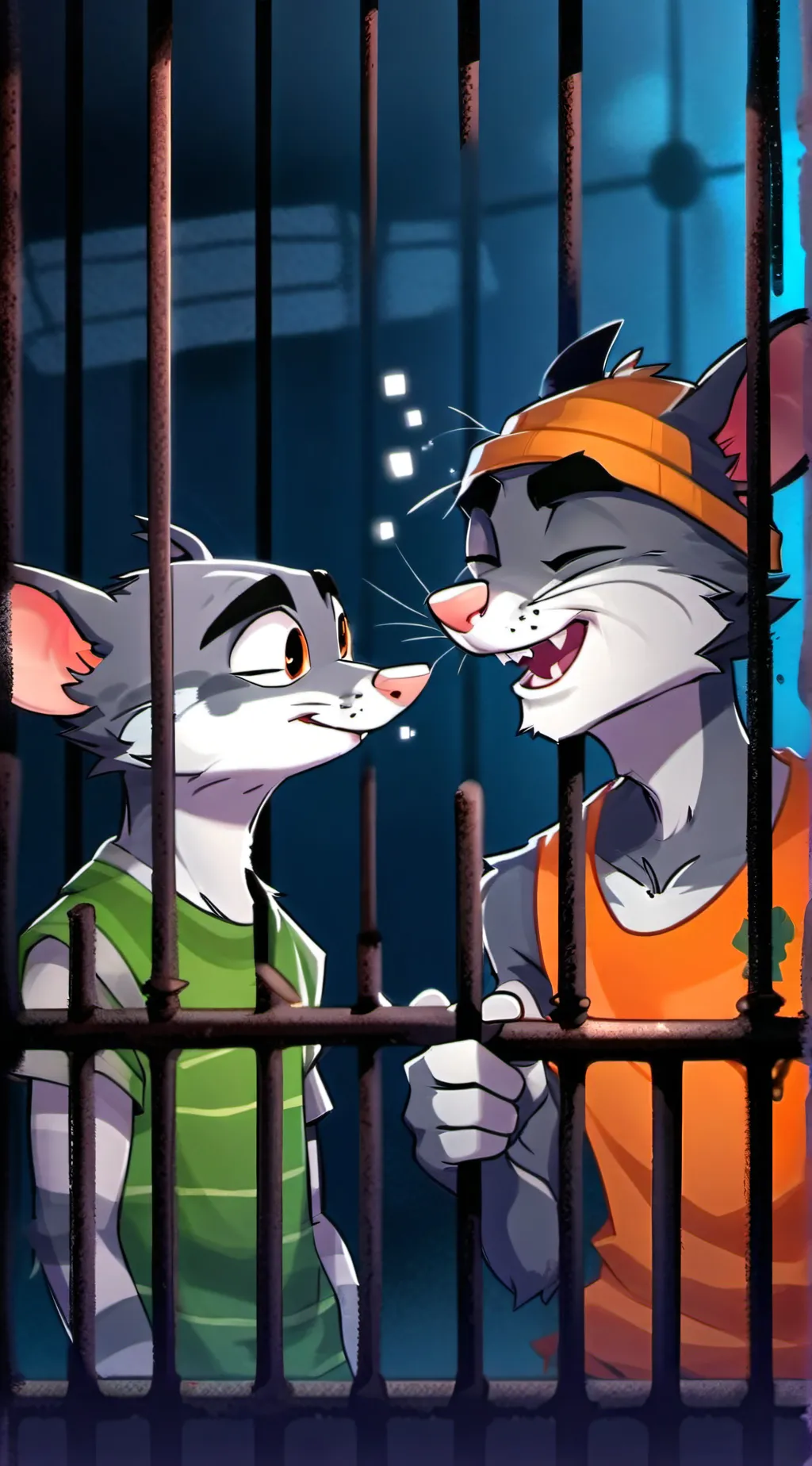 ai character: Whiskers andsmokey background
