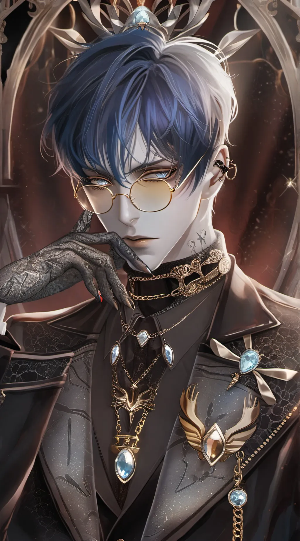 ai character: ۝Elijah ice king☸︎ background