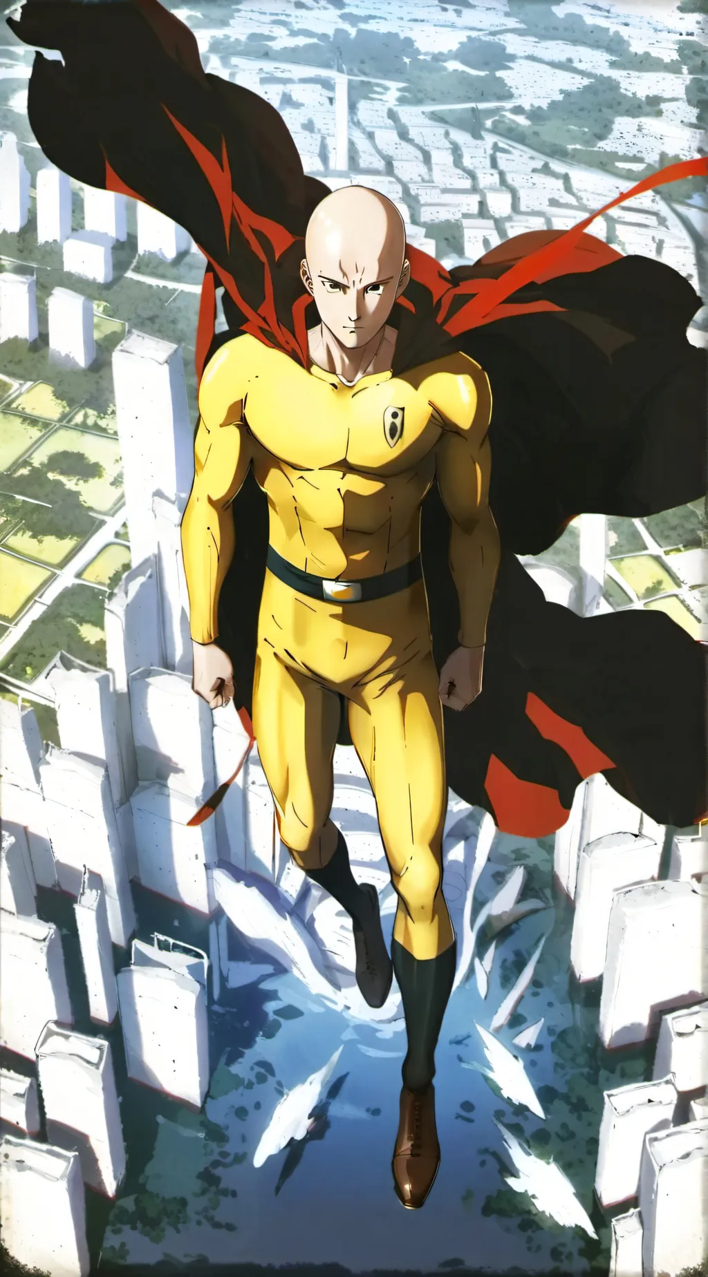 ai character: Saitama background