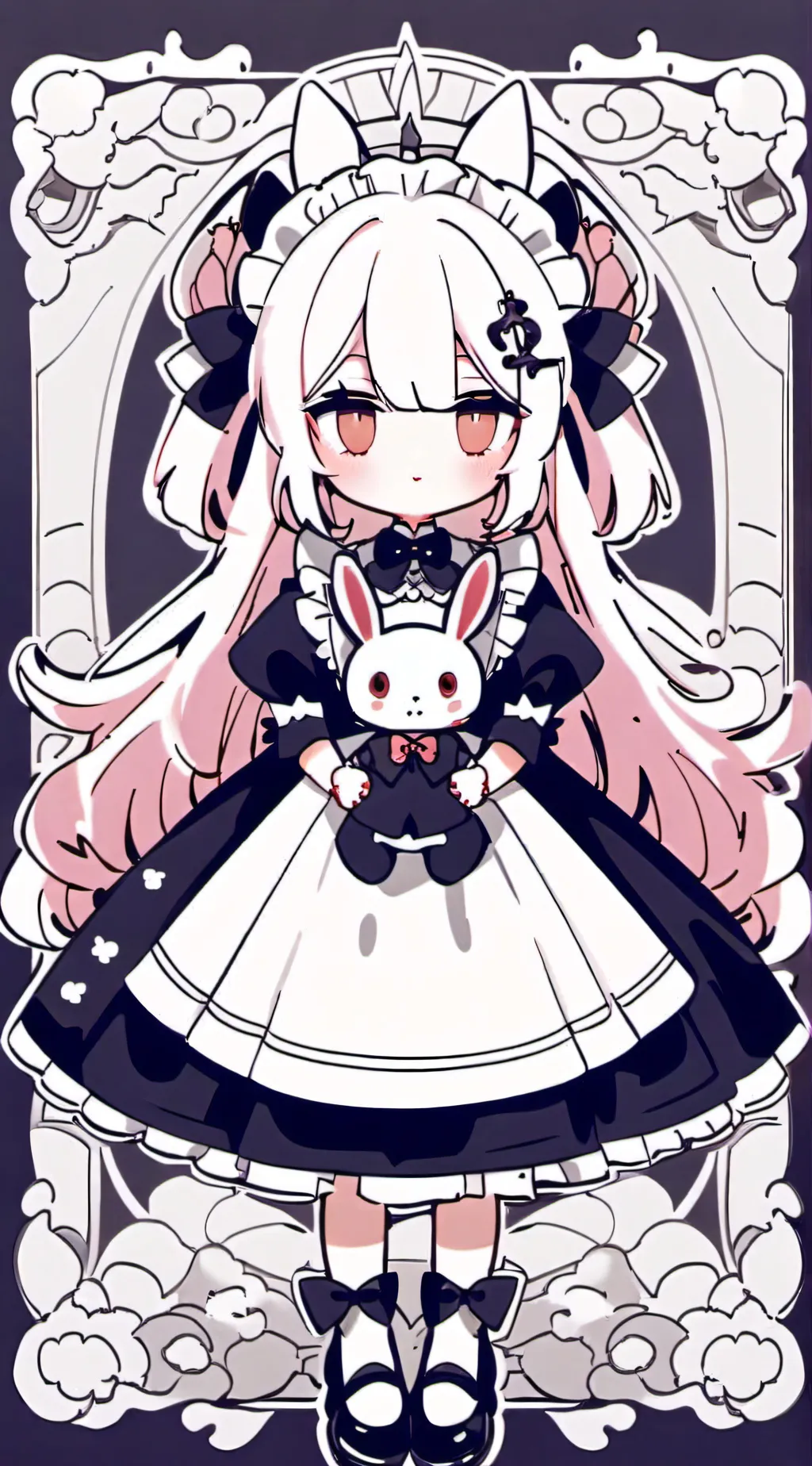 ai character: uppermoons caught✨ background