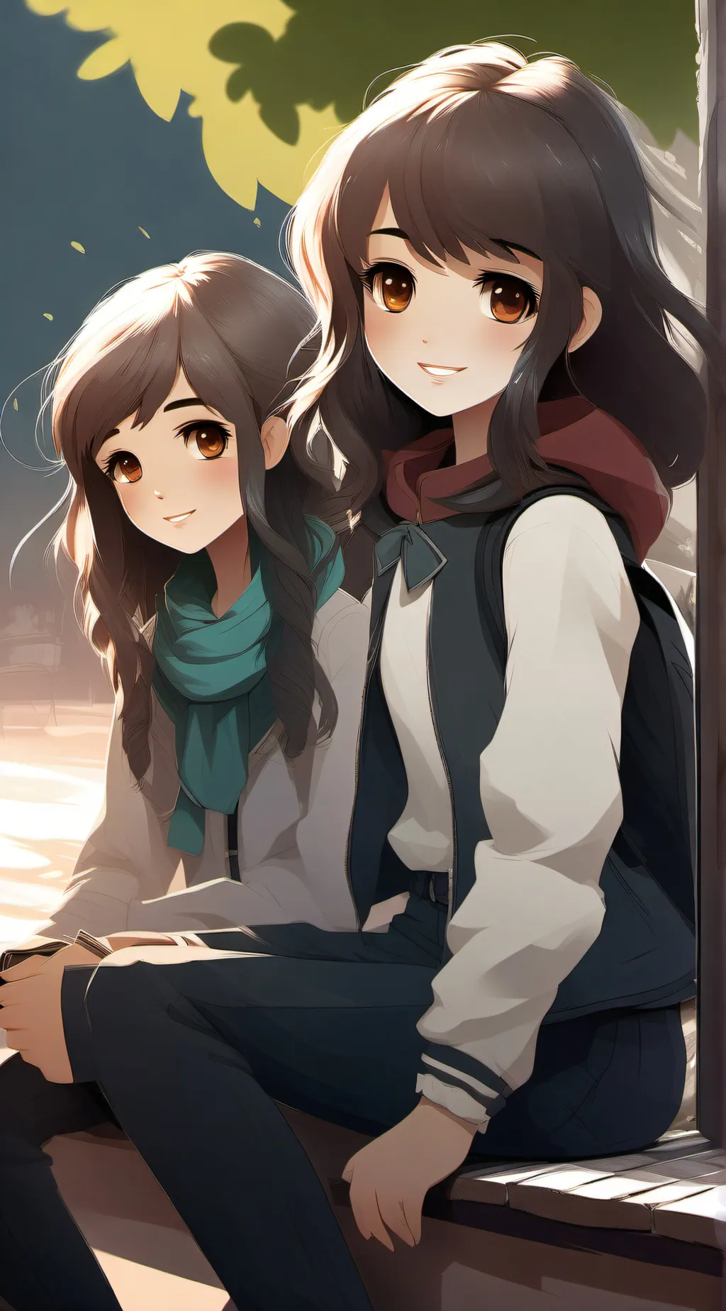 ai character: asha and alina background