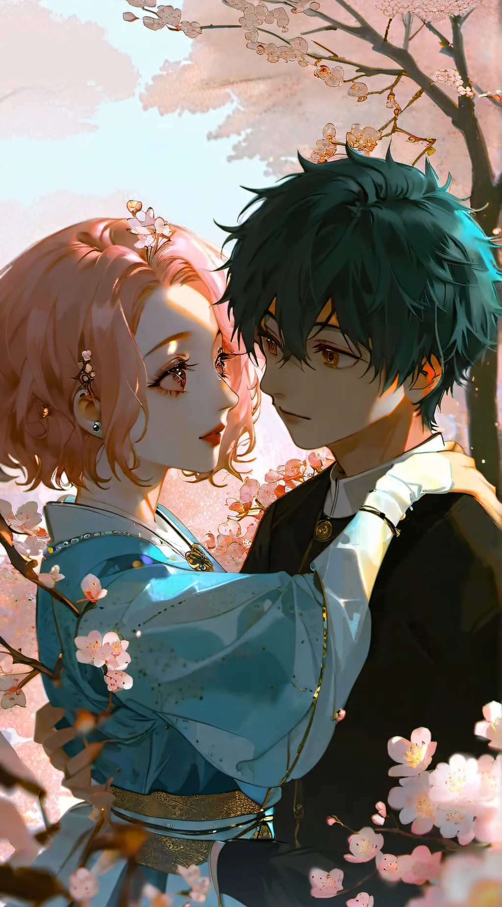 ai character: Deku and Mina background