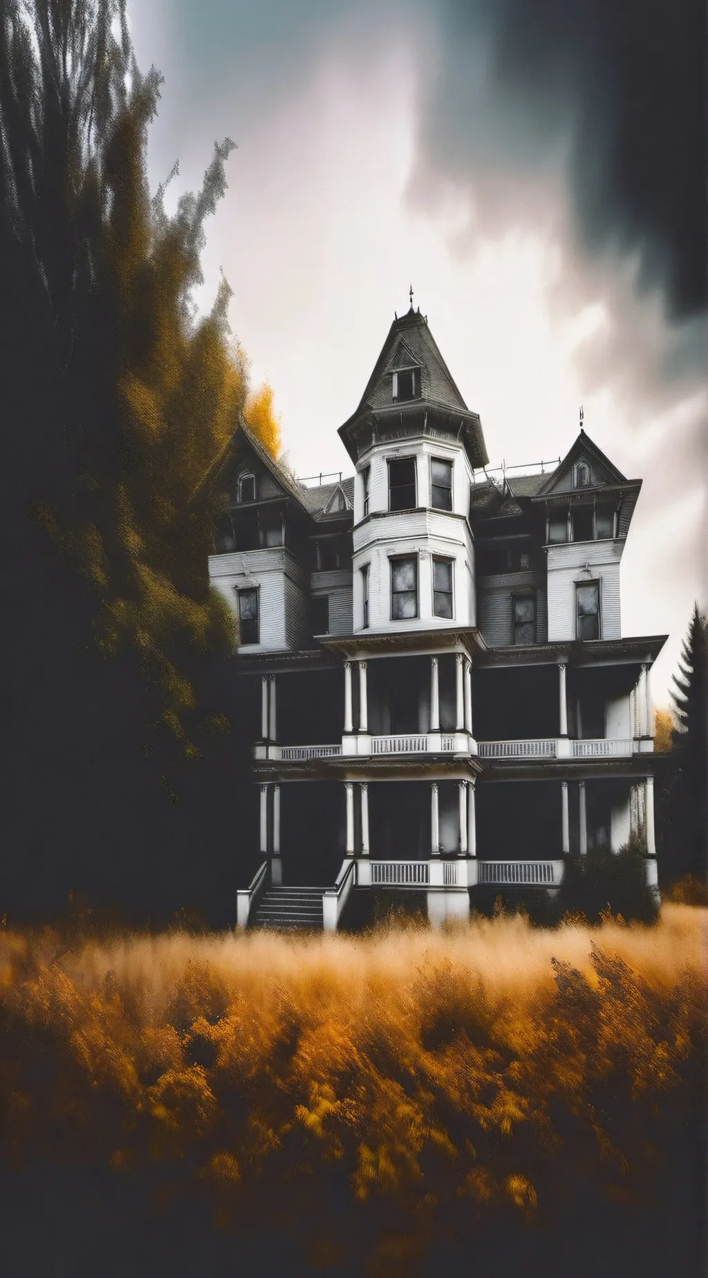 ai character: Ghost Filled House background