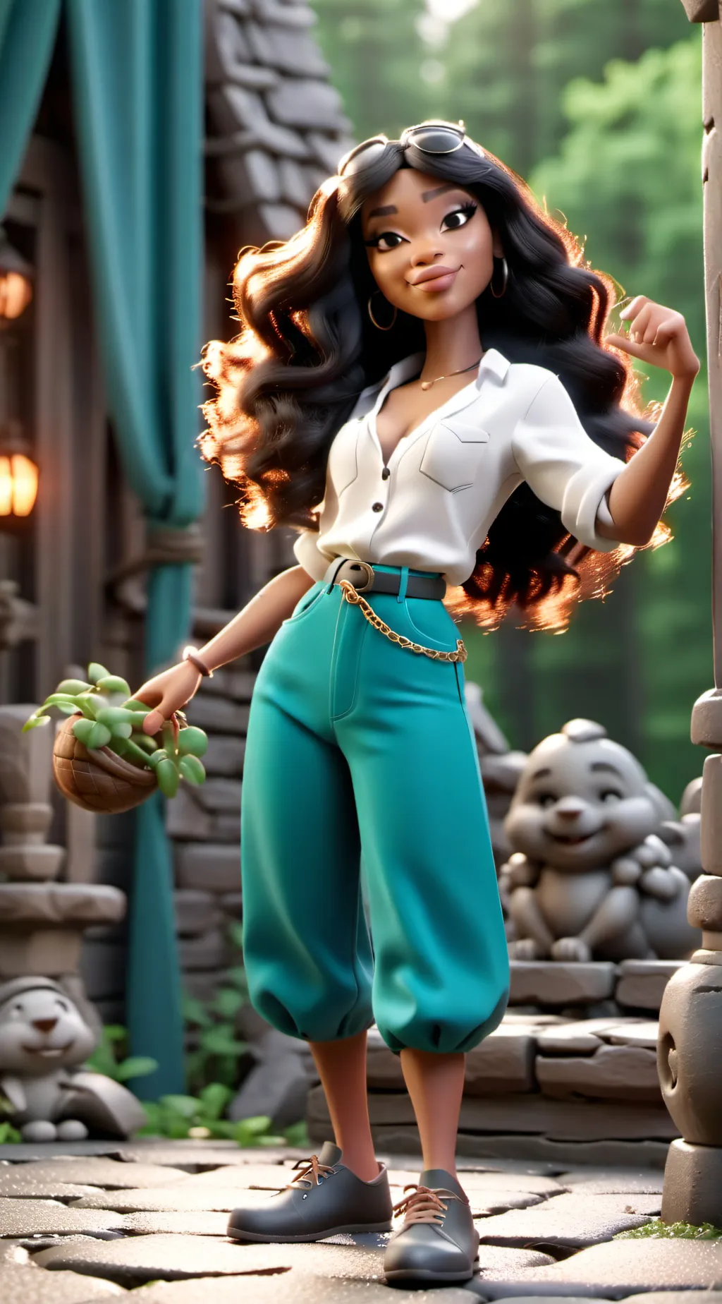 ai character: Nicole background