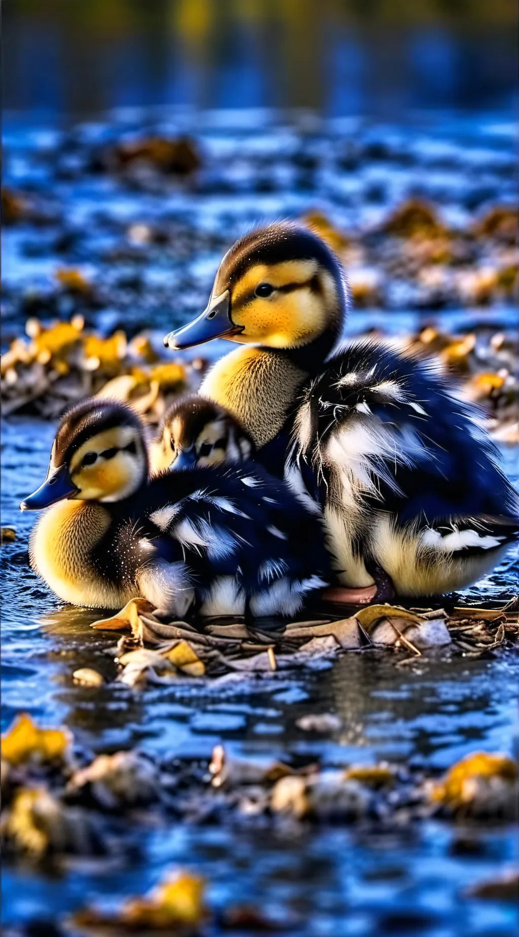ai character: Brave ducklings background
