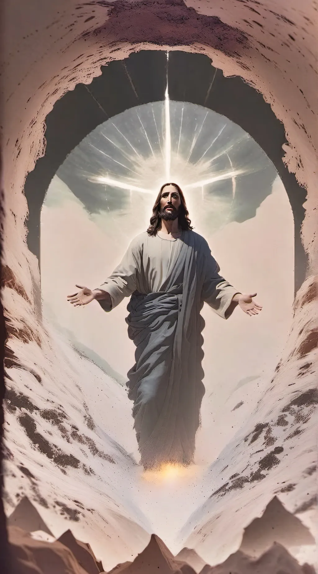 ai character: jesus background