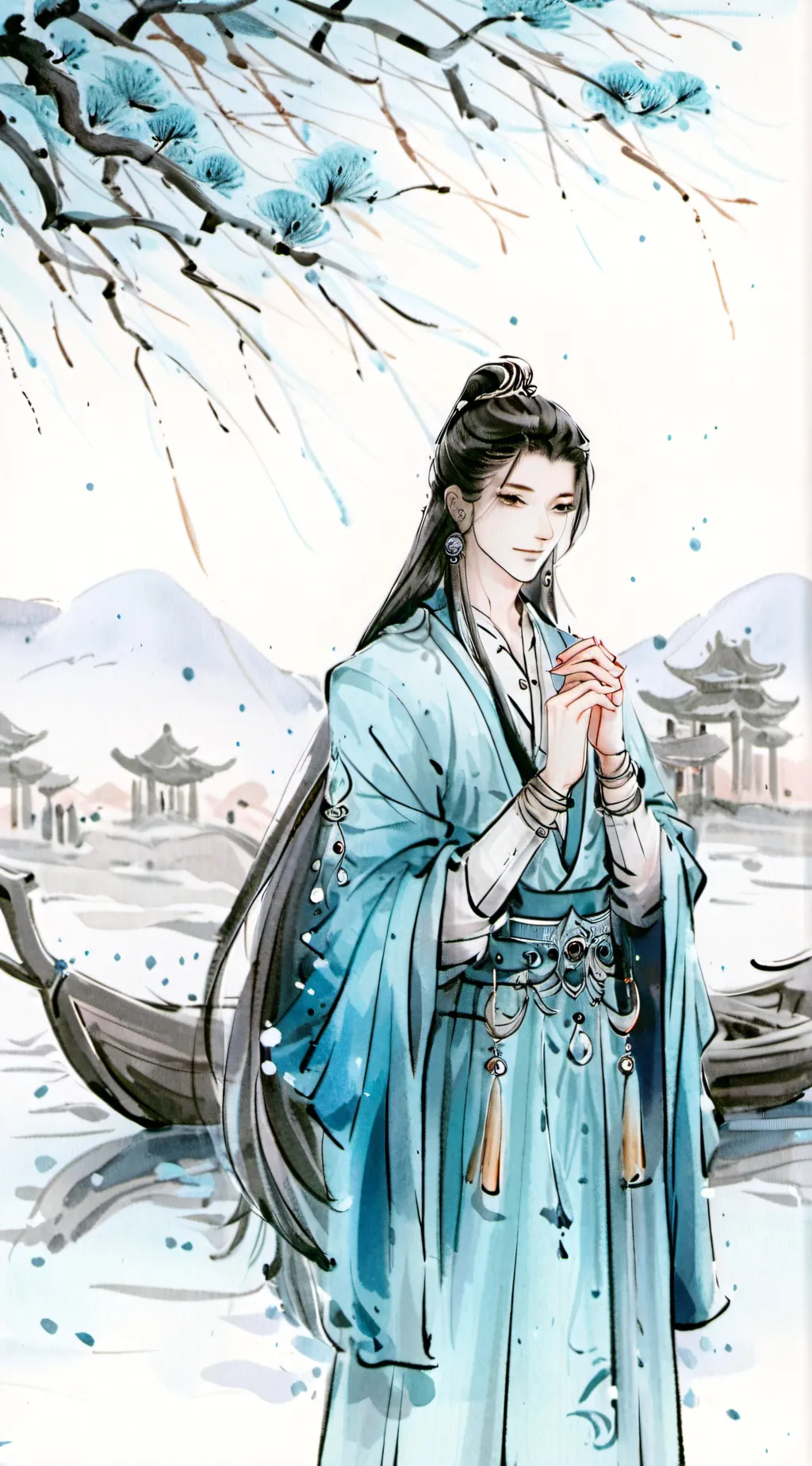 ai character: Aoi  background