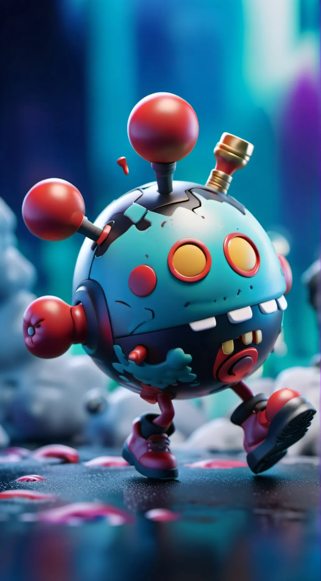 ai character: alive time bomb background