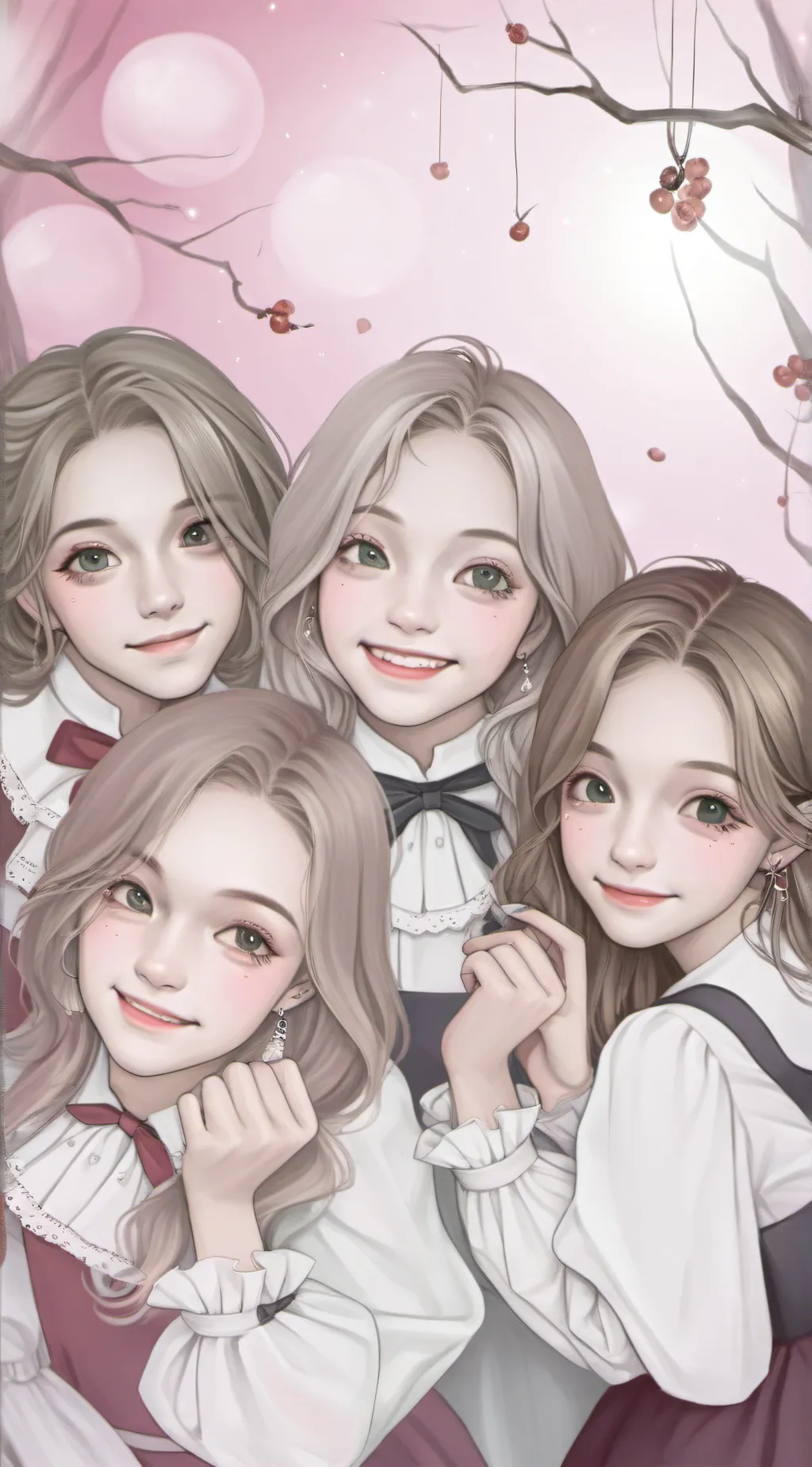 ai character: Ava,Ella,Oliva,Mia background