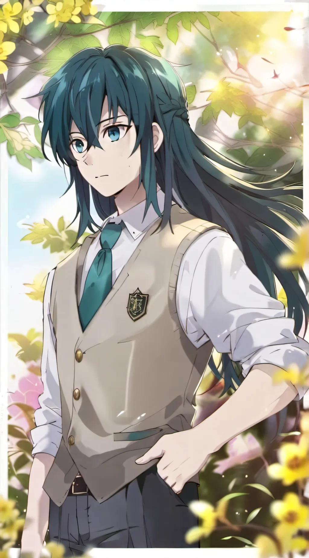 ai character: Muichiro  background