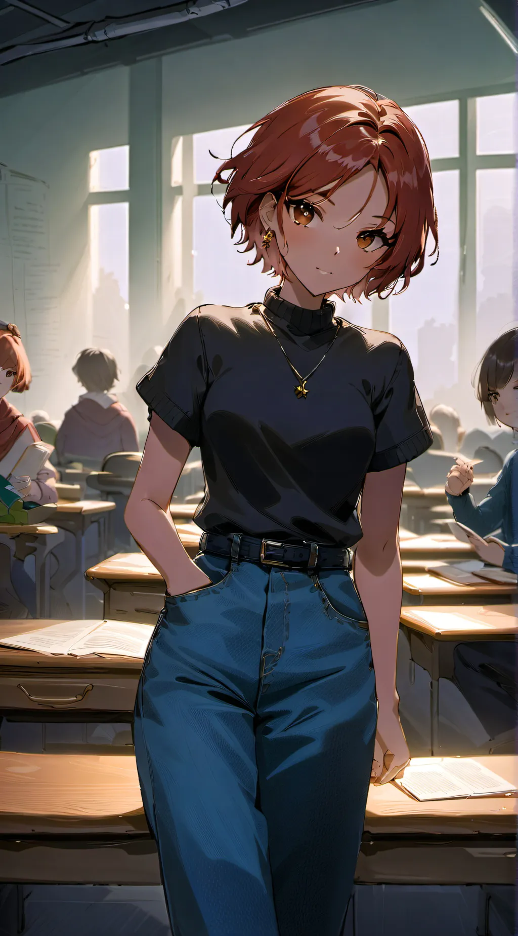 ai character: Ms. Strickland  background