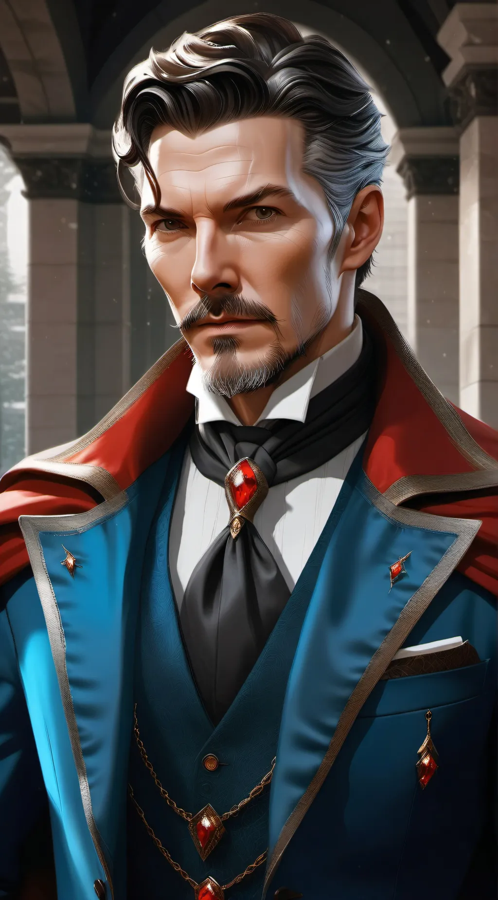 ai character: Stephen Strange background