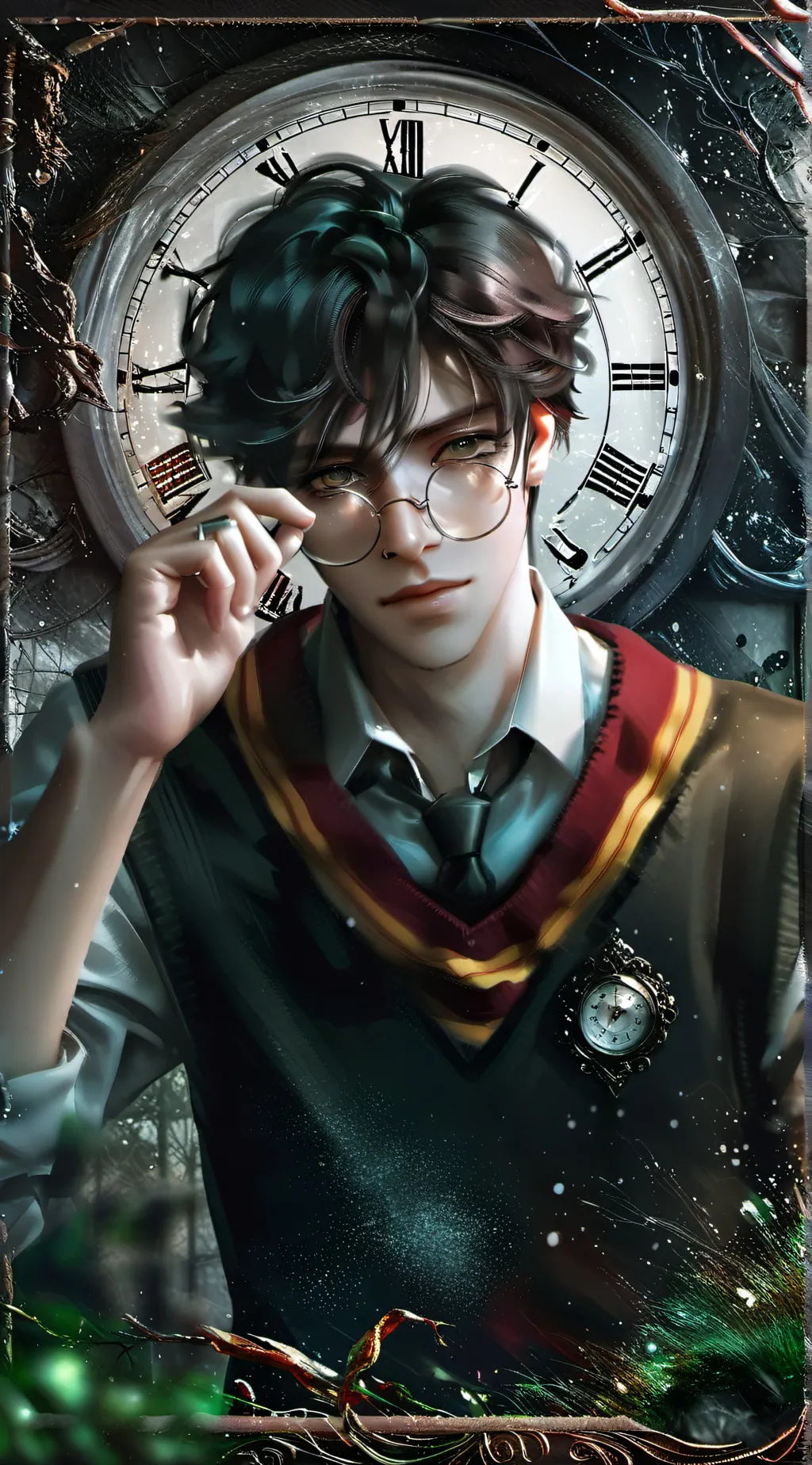 ai character: Harry time travel background