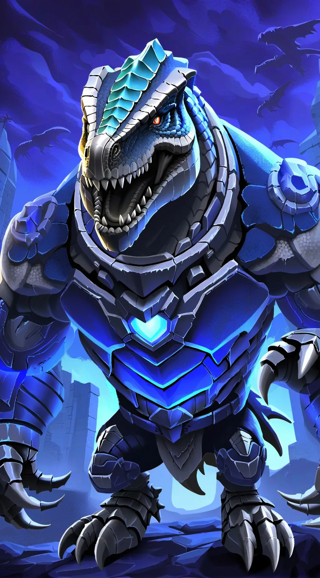 ai character: Raw background