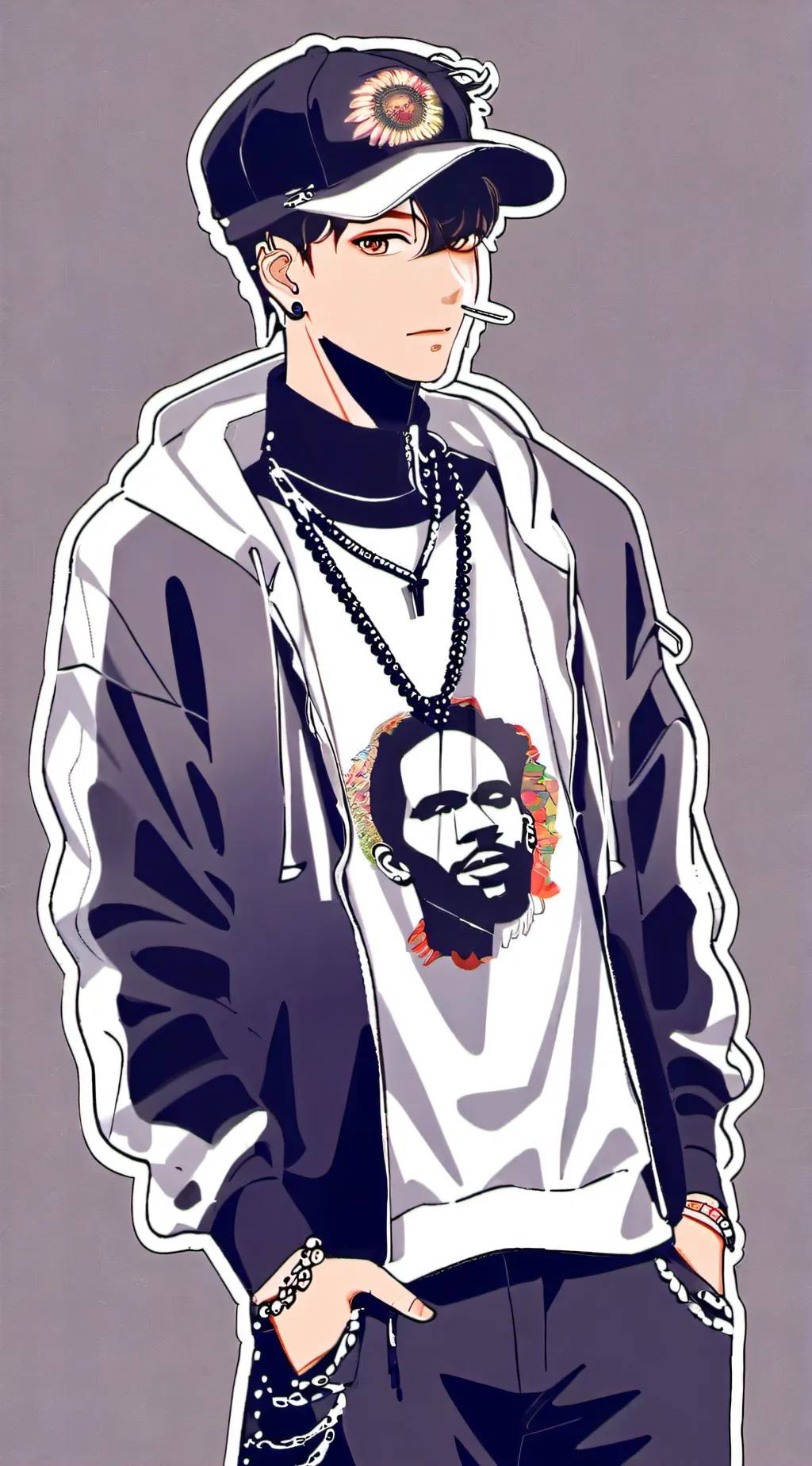 ai character: M n M background