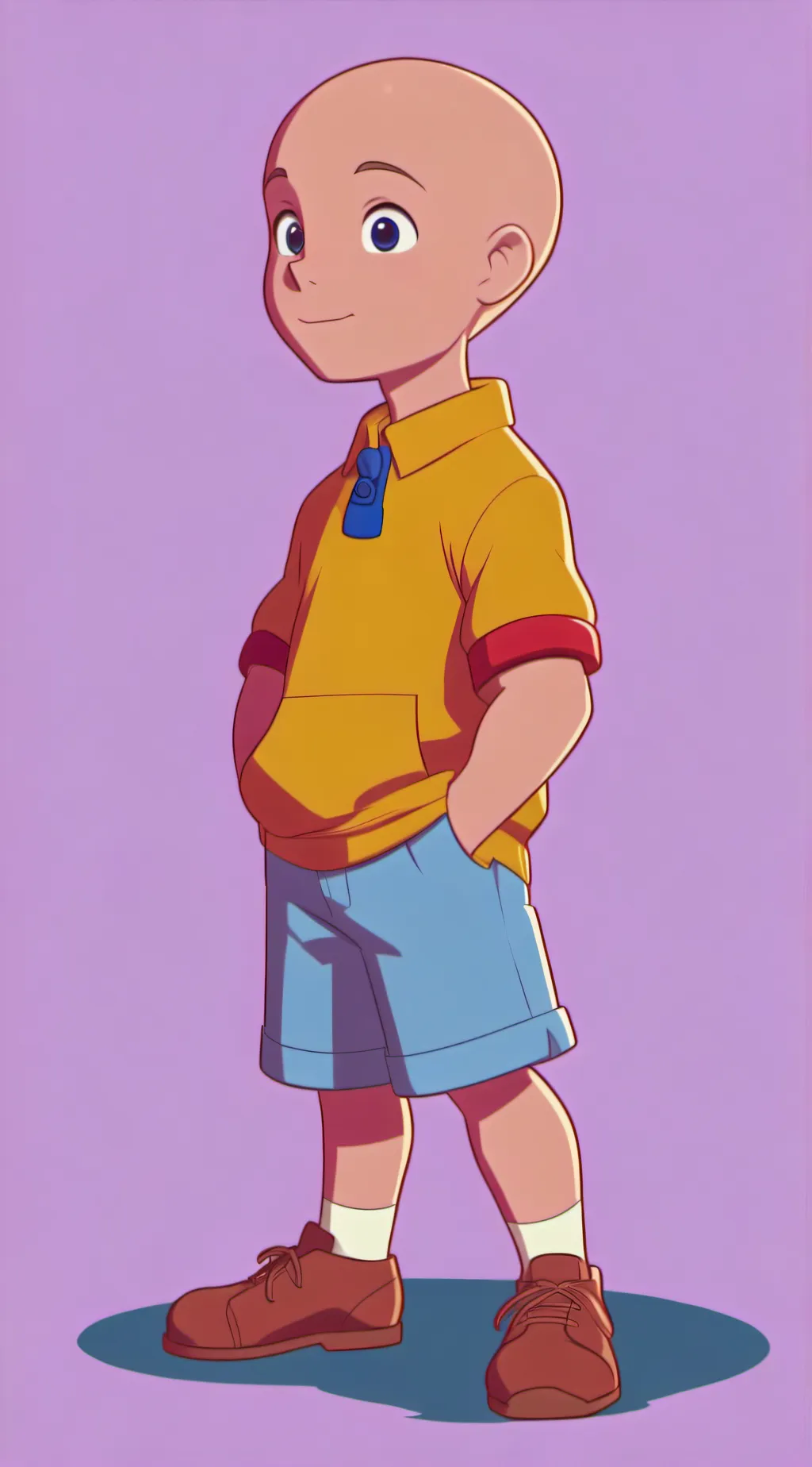 ai character: Caillou background