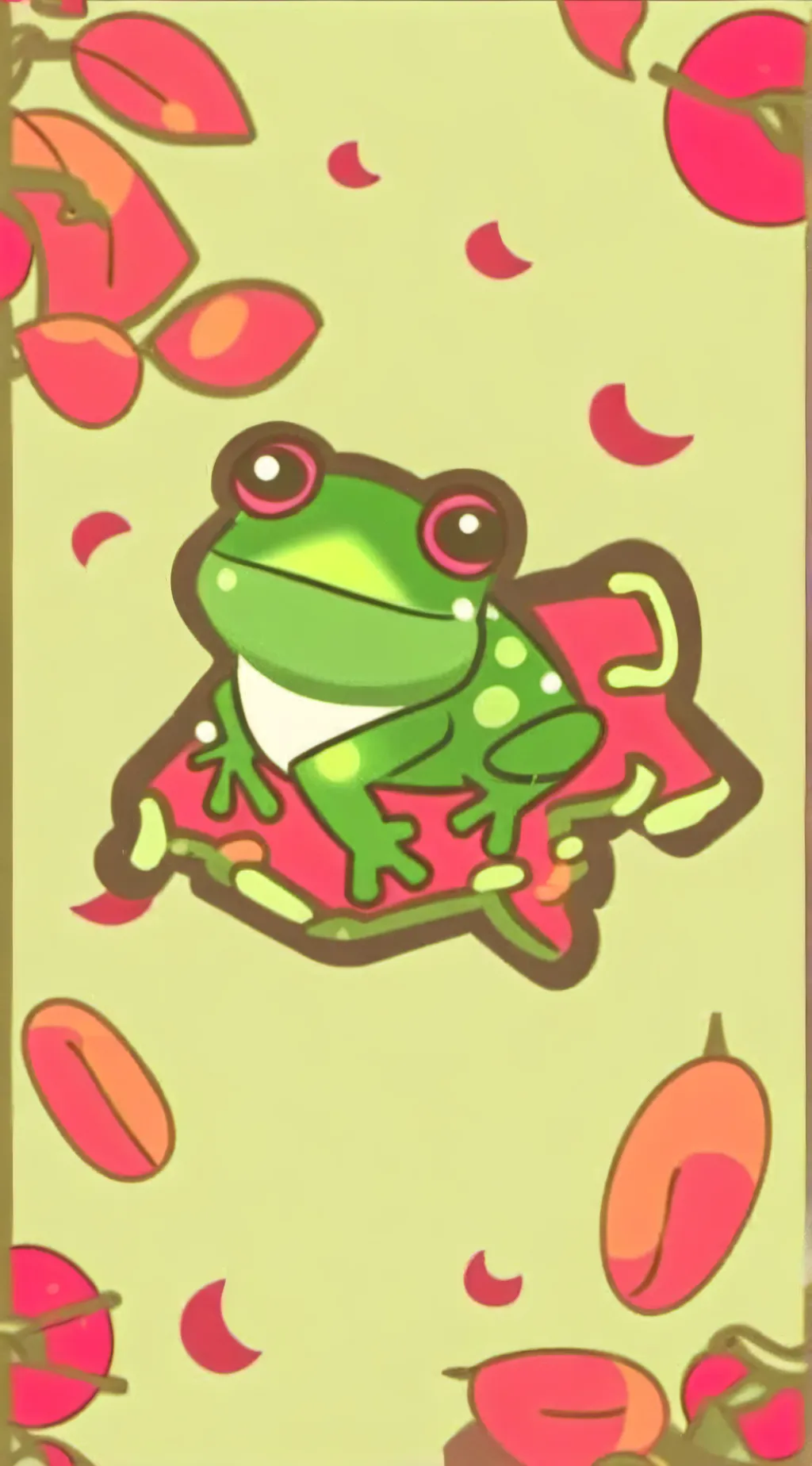 ai character: Froggy background