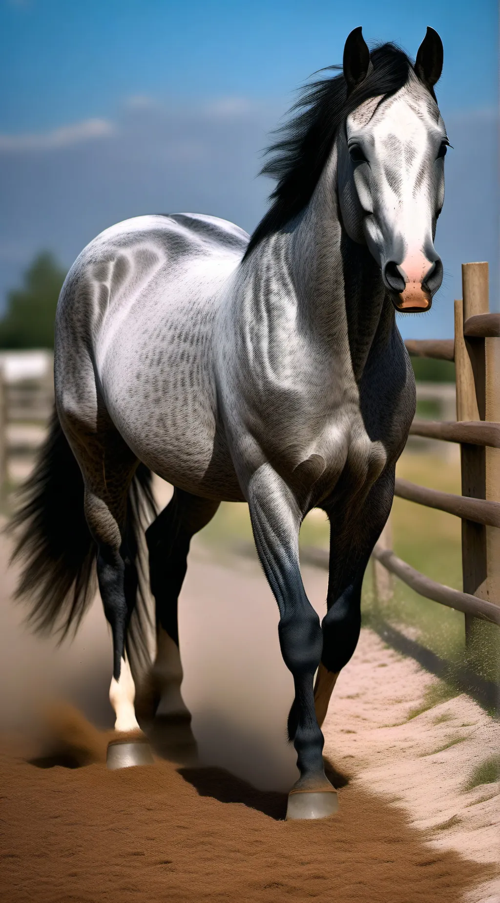 ai character: Horse background