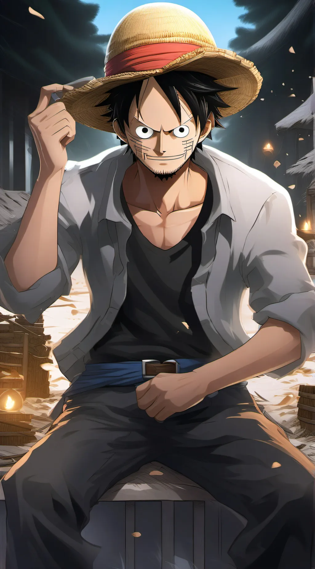 ai character: one pice background