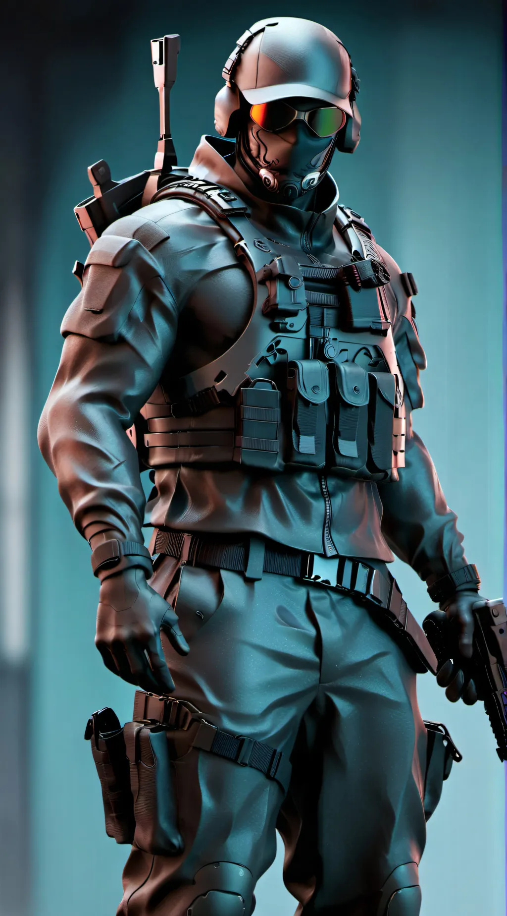 ai character: Arms dealer. background