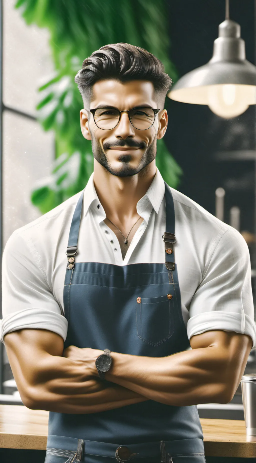 ai character: John raves  background