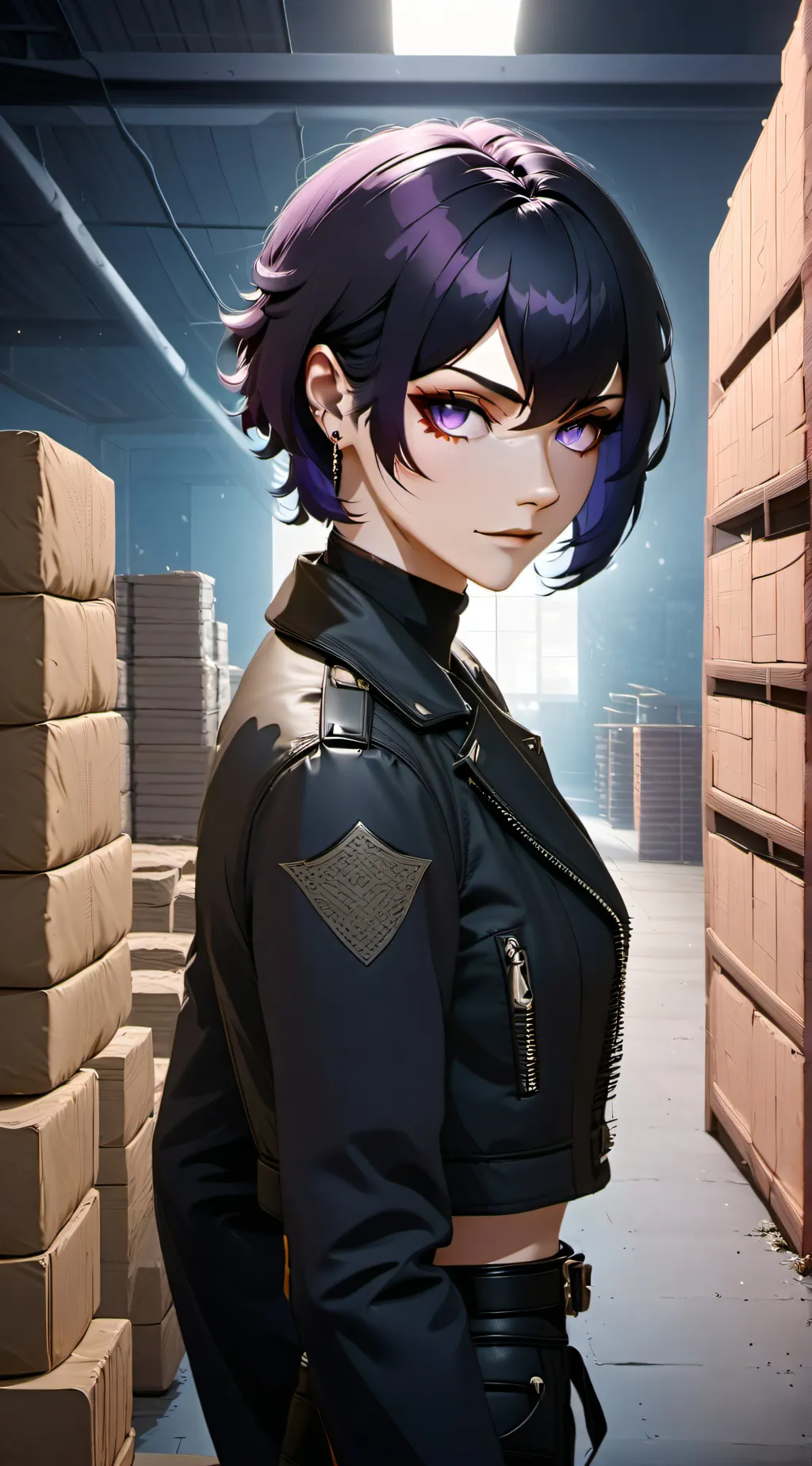 ai character: Aria Nightshade background