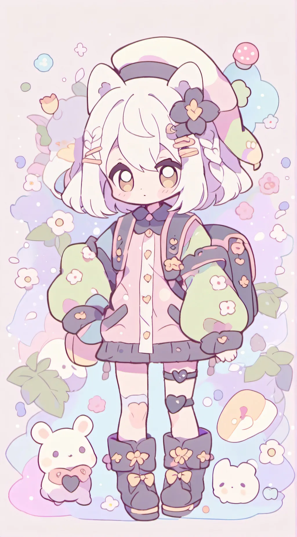 ai character: kitty background