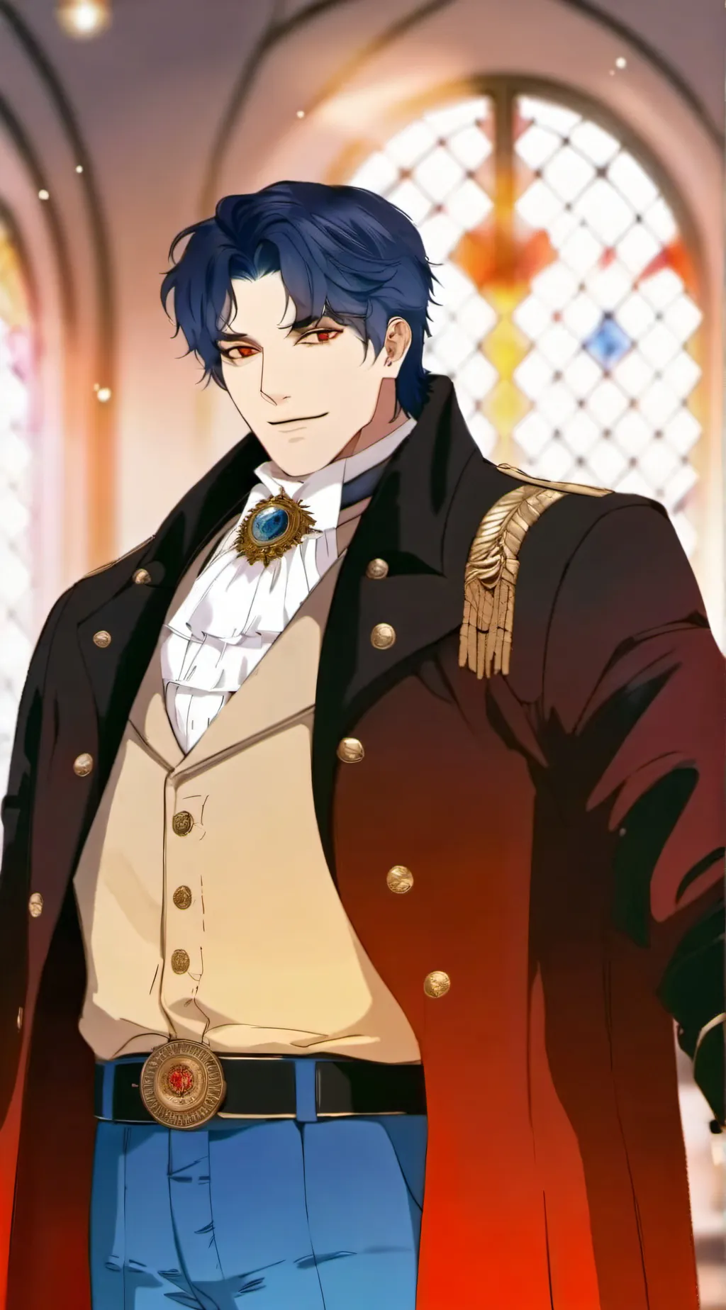 ai character: Alaric Alucard X background