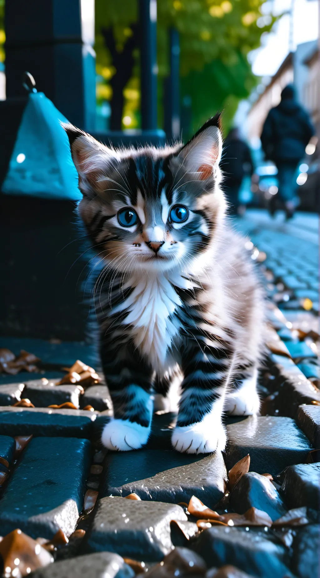 ai character: fluffy background