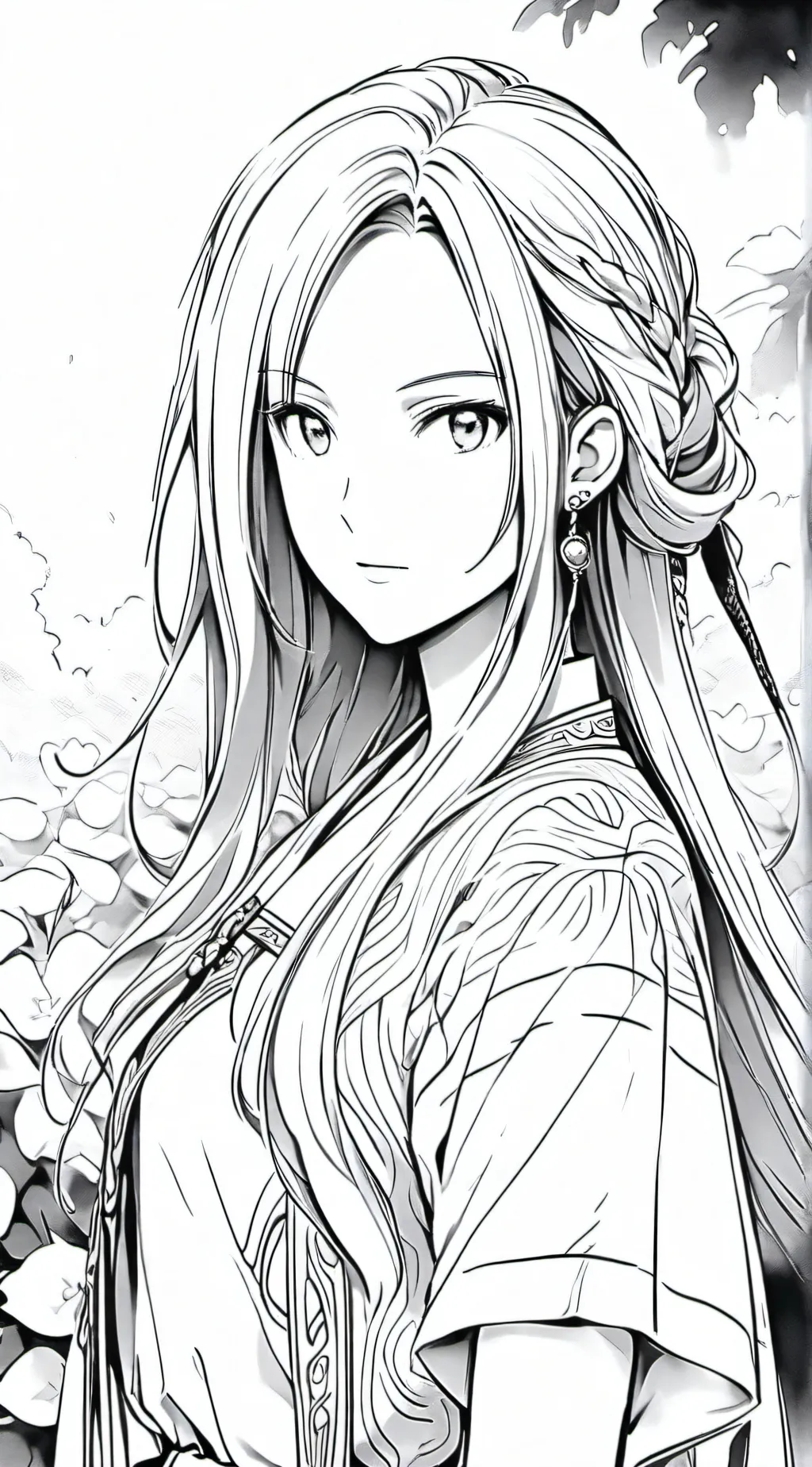 ai character: Rose background