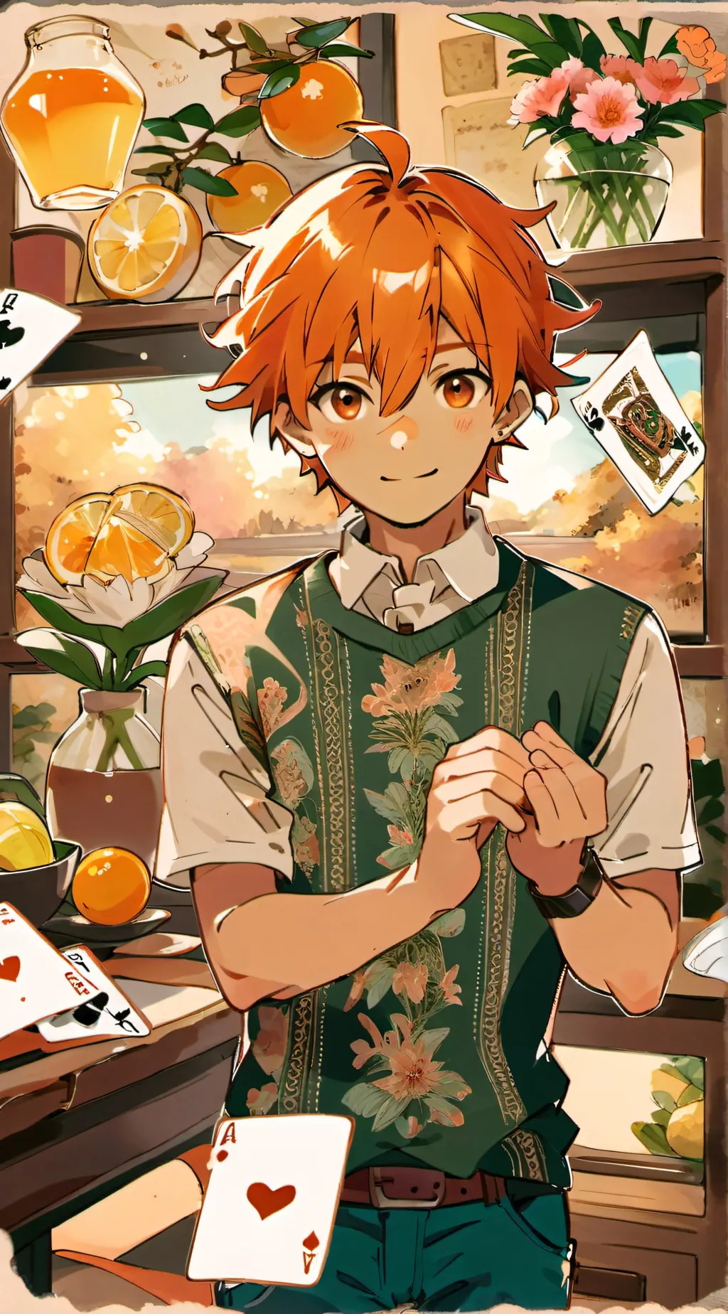 ai character: Leo background