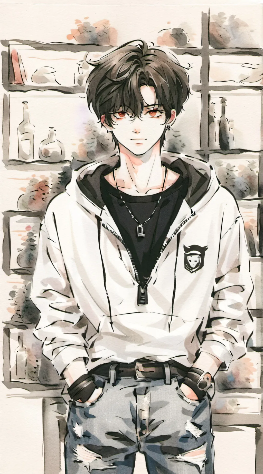 ai character: luca background