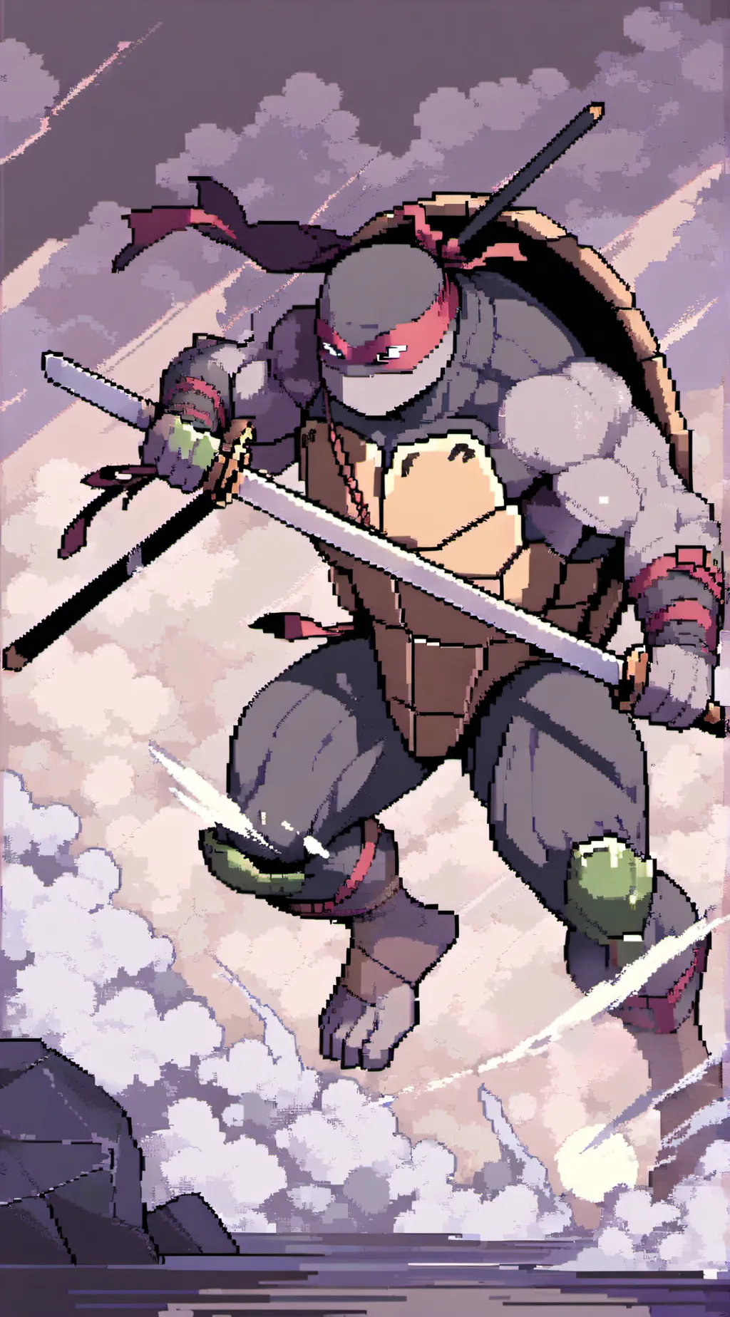 ai character: Tmnt 2018 future background