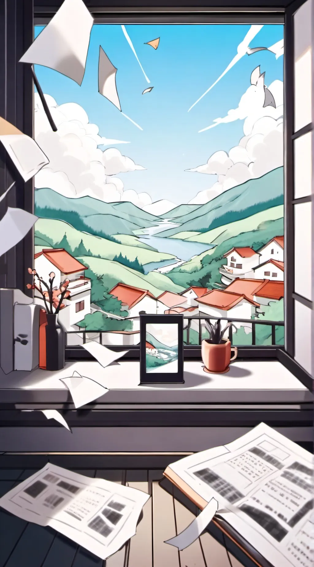 ai character: FPE | sleepover!  background