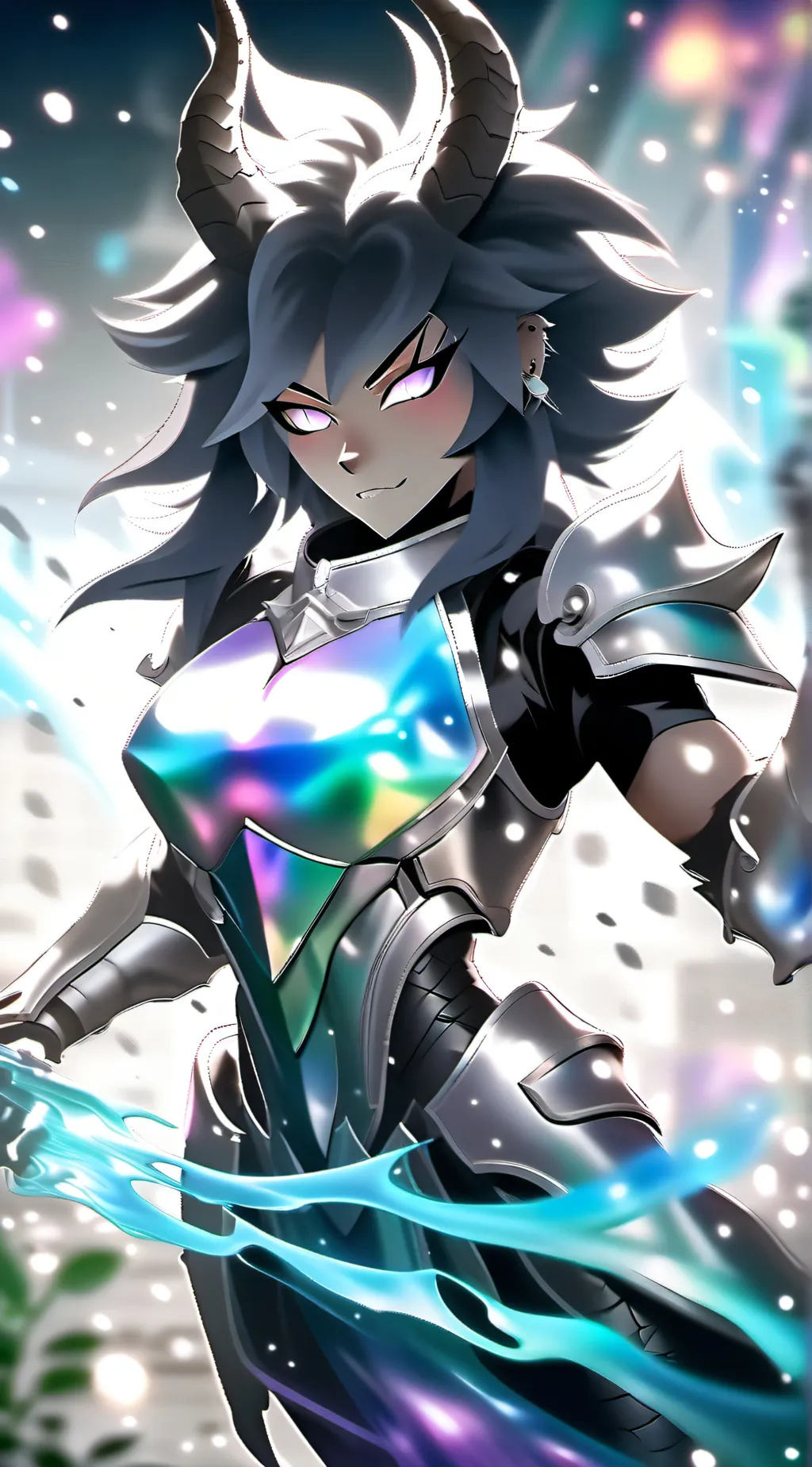 ai character: (yan) blitzwolfer  background