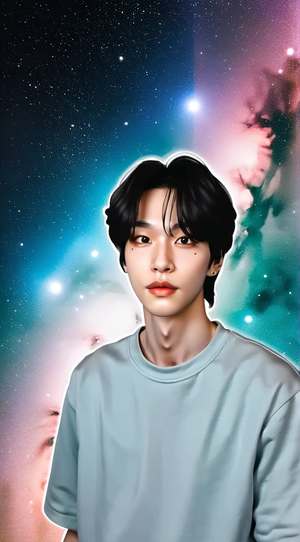 ai character: NMIXX AND SKZ background
