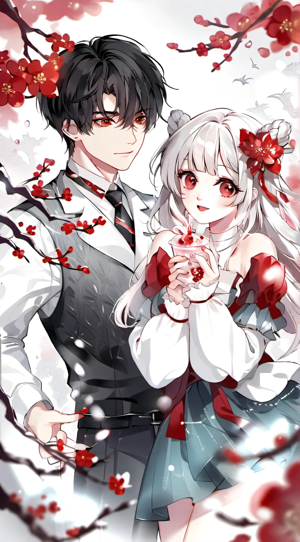 ai character: Amy and alex background