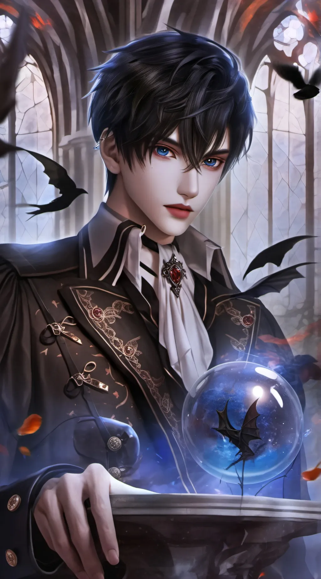 ai character: Blaike  background