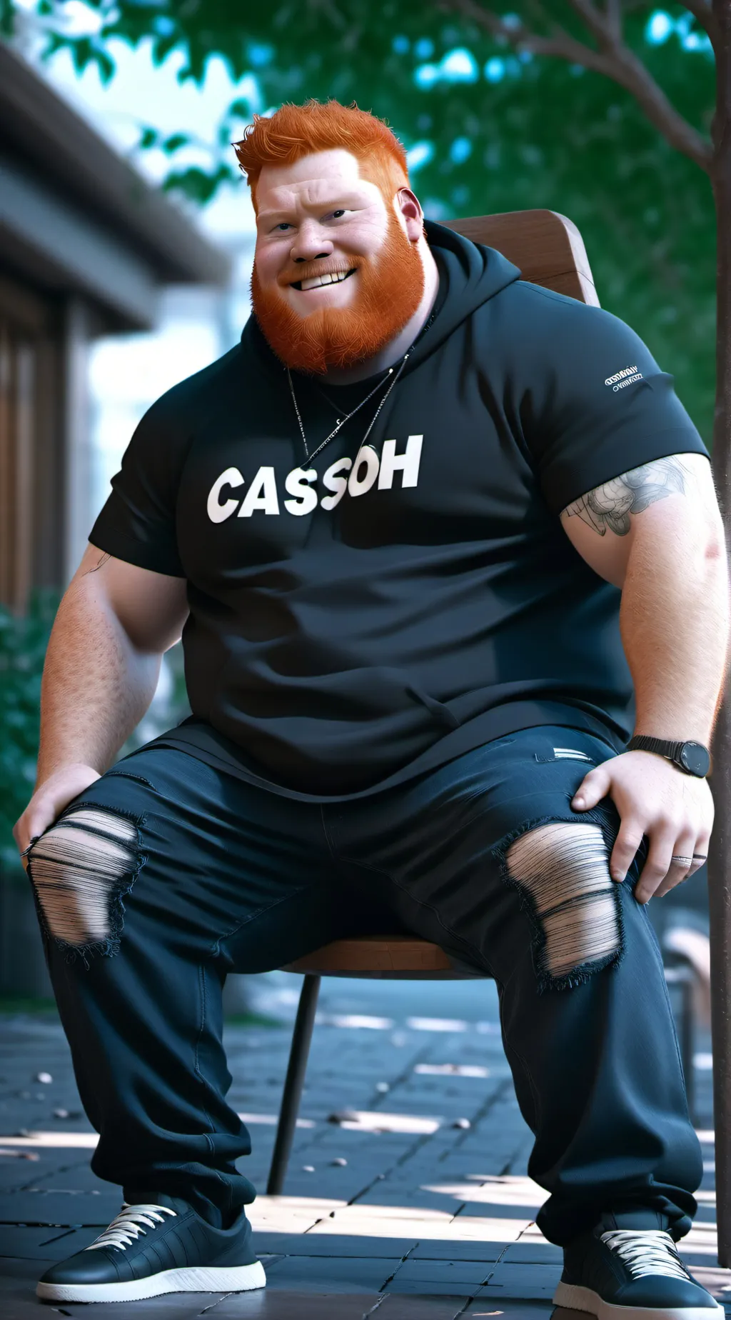ai character: CaseOh background