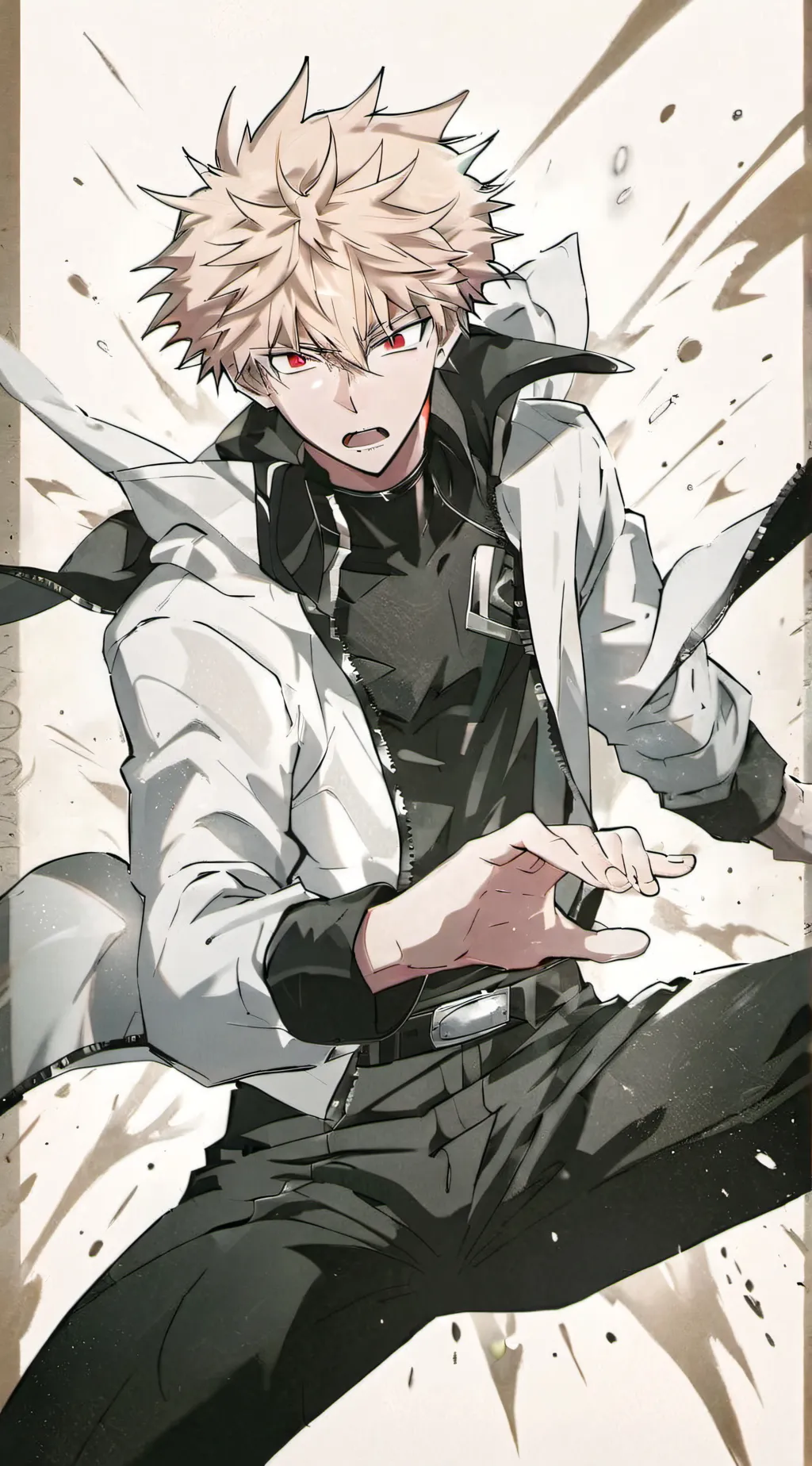 ai character: Katsuki Bakugo  background