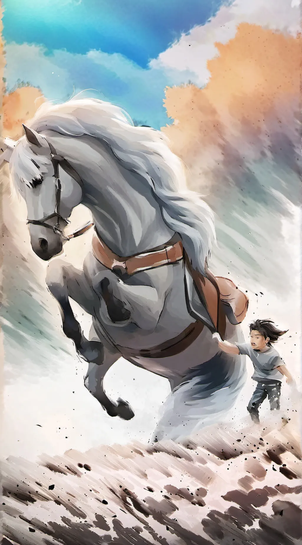 ai character: Horse background