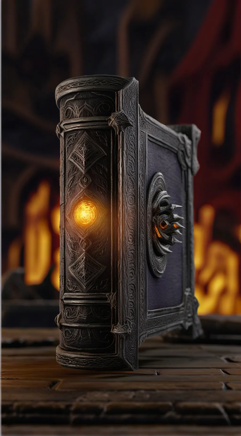 ai character: Book of pure evil background