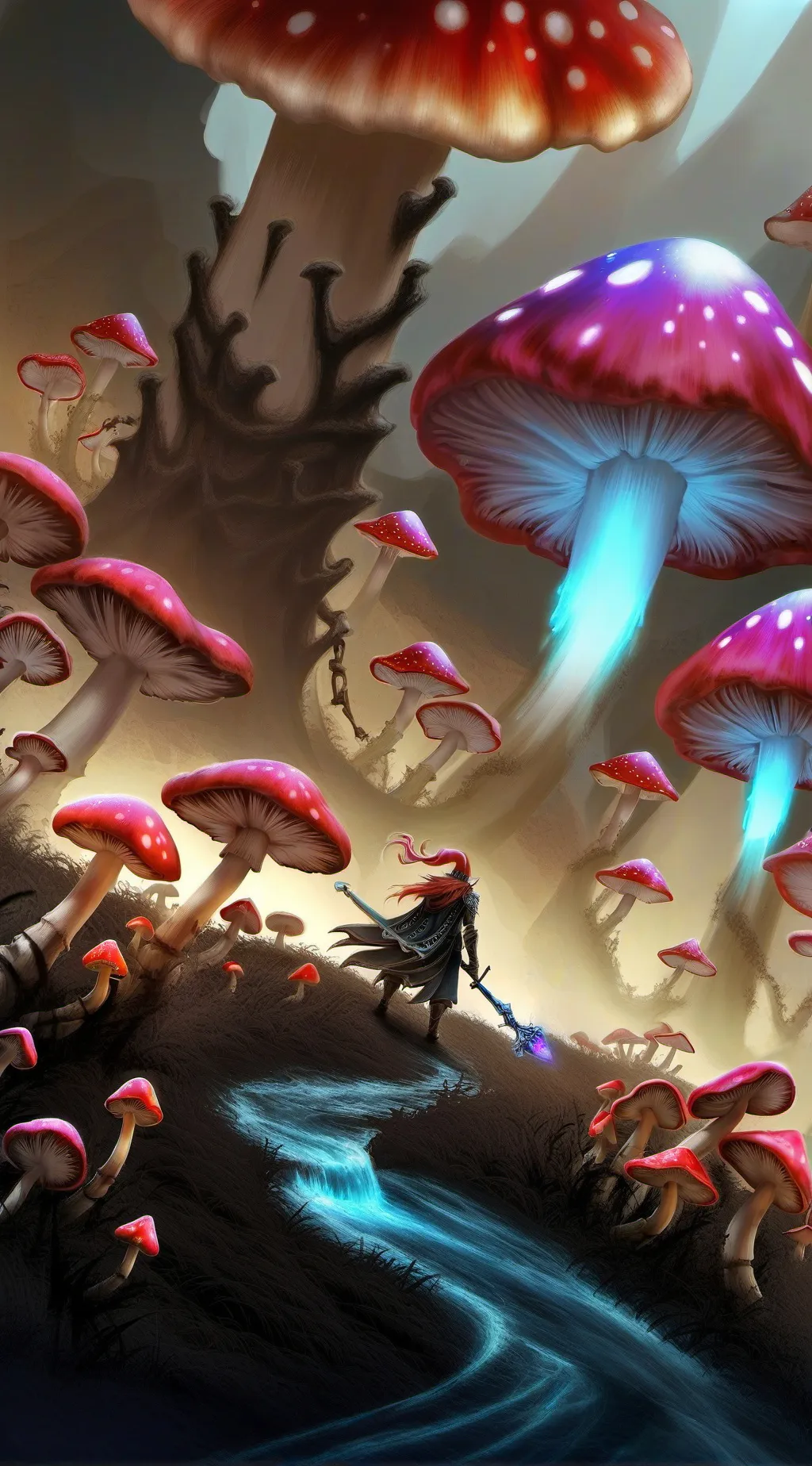 ai character: MUSHROOMS ATTACK background