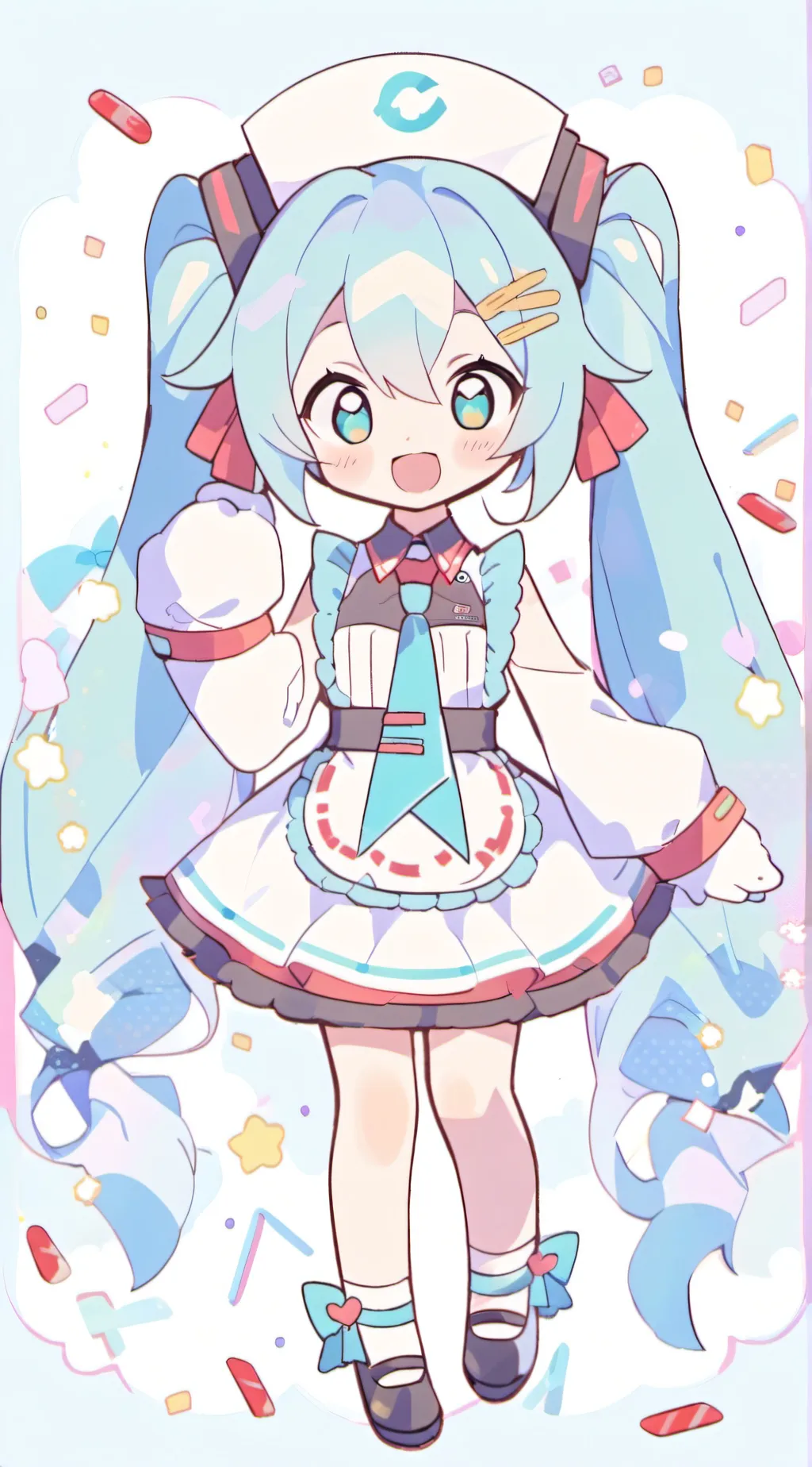 ai character: hatsune miku background
