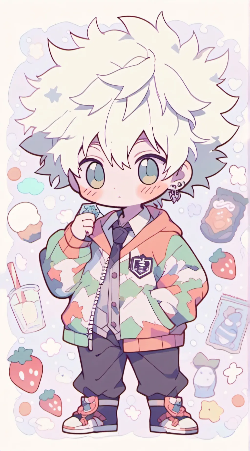 ai character: Baby bakugo background