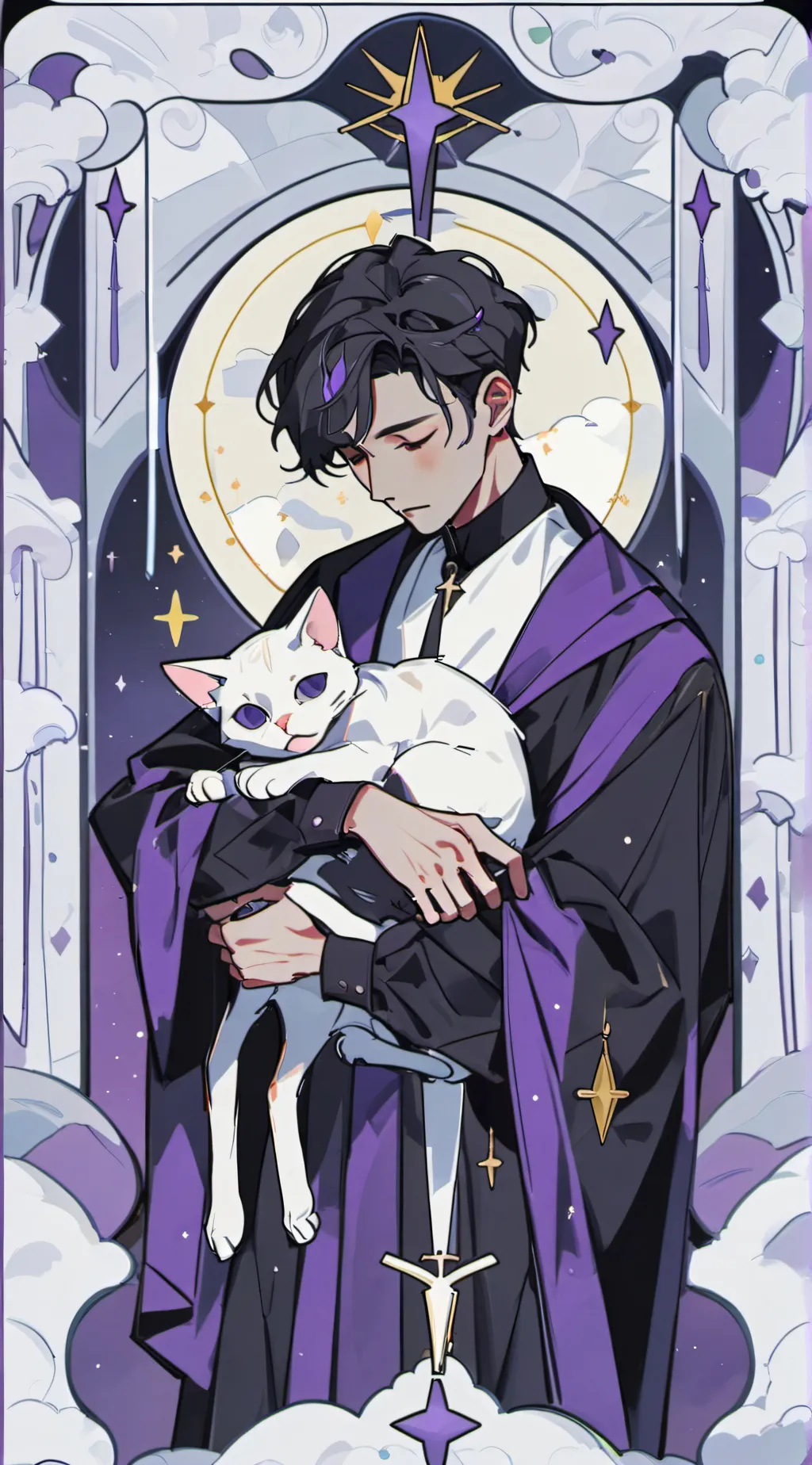 ai character: Jake & kitty!  background