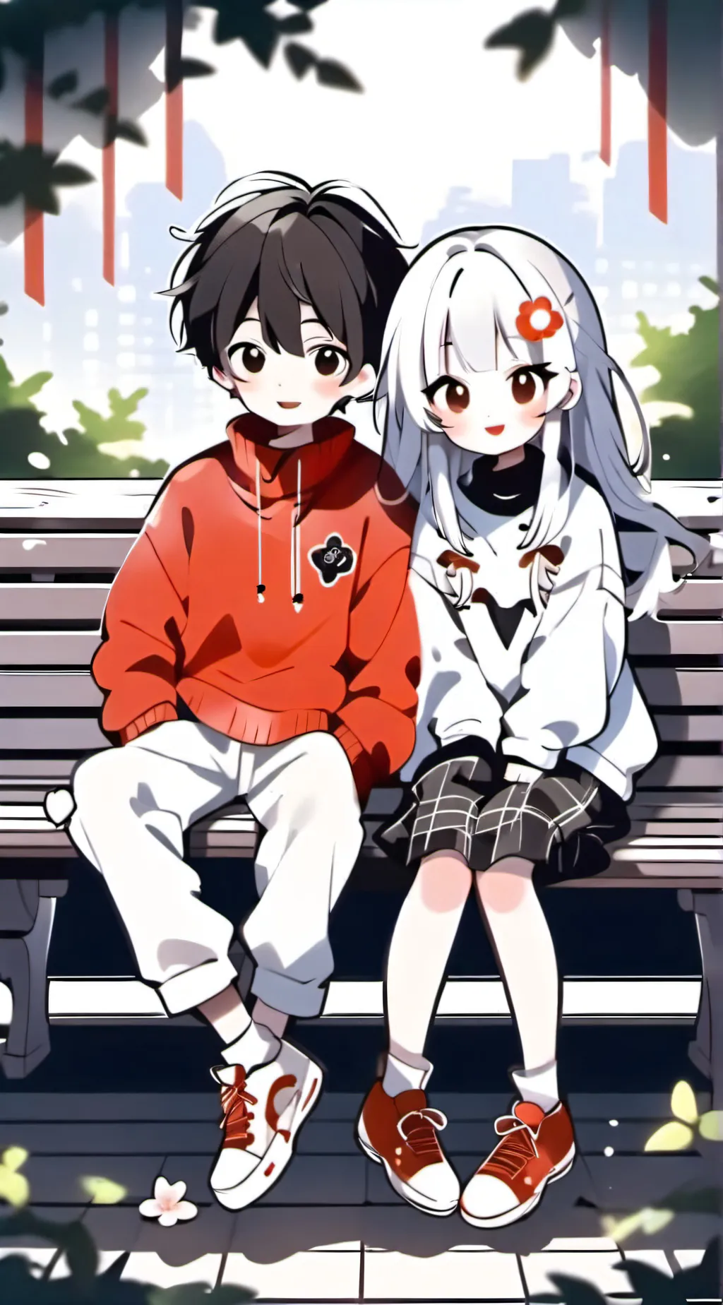 ai character: omz and crystal background